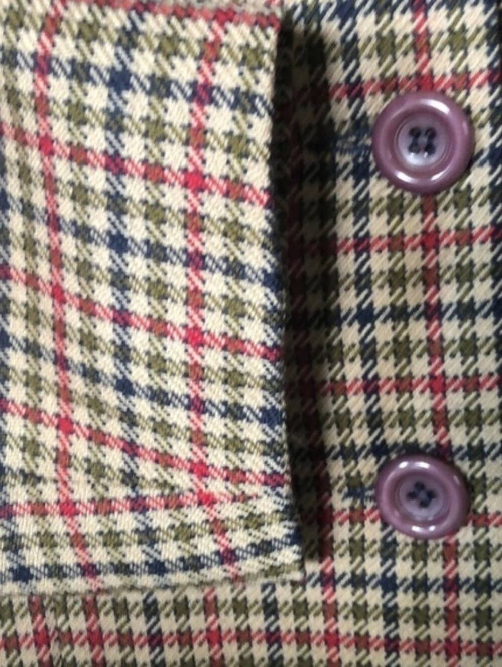 Vintage oversized wool houndstooth blazer - Picture 5 of 9